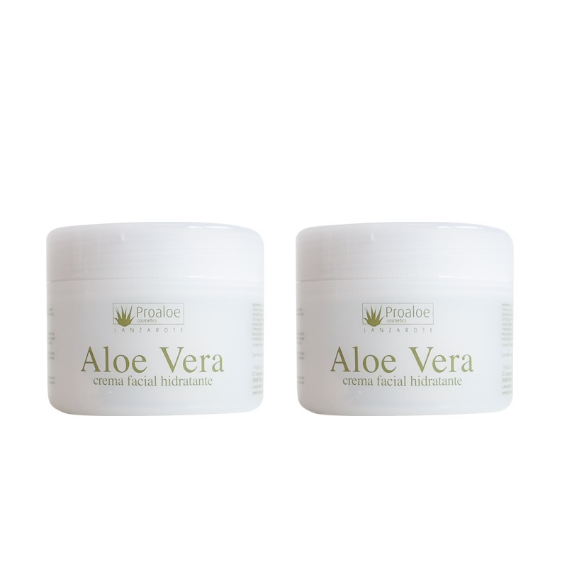 Duo Crema Hidratante Facial de Aloe Vera 200ml