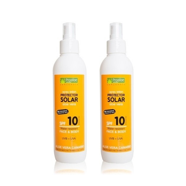 Duo Pack Protector Solar en Spray con Aloe Vera SPF 10 200ml