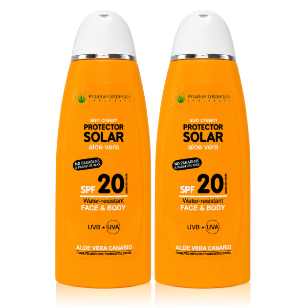 Duo Pack Protecteur Solaire Aloe Vera SPF20 200ml