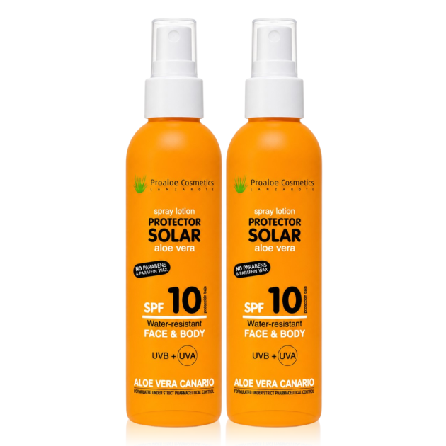 Duo Pack Spray Protecteur Solaire Avec Aloe Vera SPF10 200ml