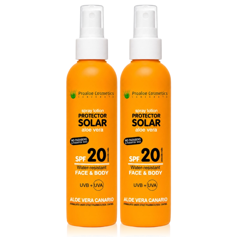 Duo Pack Spray Sunscreen With Aloe Vera SPF 20 200ml