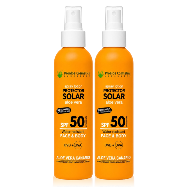 Duo Pack Spray Protecteur Solaire Avec Aloe Vera SPF50 200ml