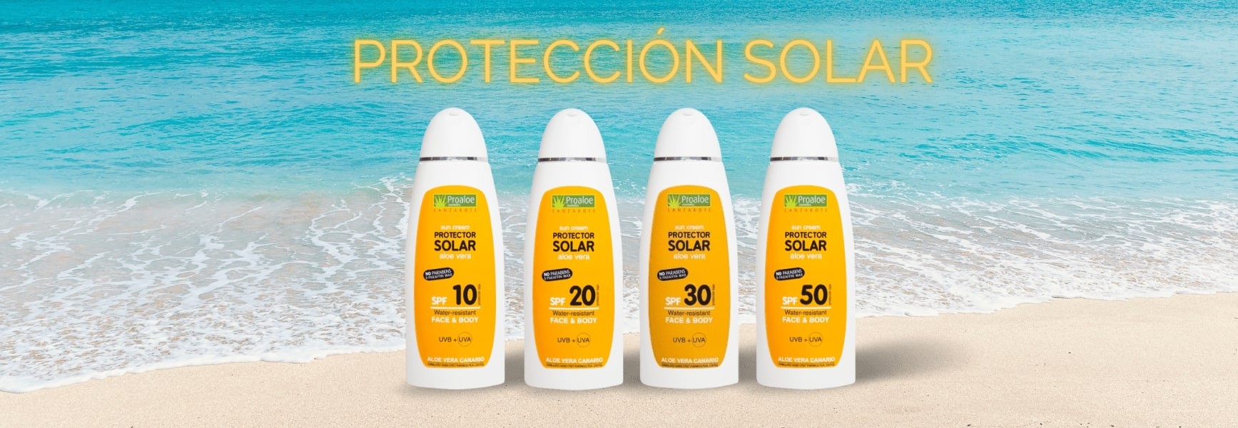 Protección solar con Aloe Vera 100% puro y natural procedente de las Islas Canarias
